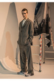 メスノウン(MASSNOUN)  TWO BUTTON CHECK JACKET MFNJK002-DG