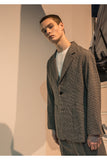 メスノウン(MASSNOUN)  TWO BUTTON CHECK JACKET MFNJK002-DG