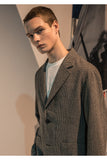 メスノウン(MASSNOUN)  TWO BUTTON CHECK JACKET MFNJK002-DG