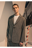 メスノウン(MASSNOUN)  TWO BUTTON CHECK JACKET MFNJK002-DG