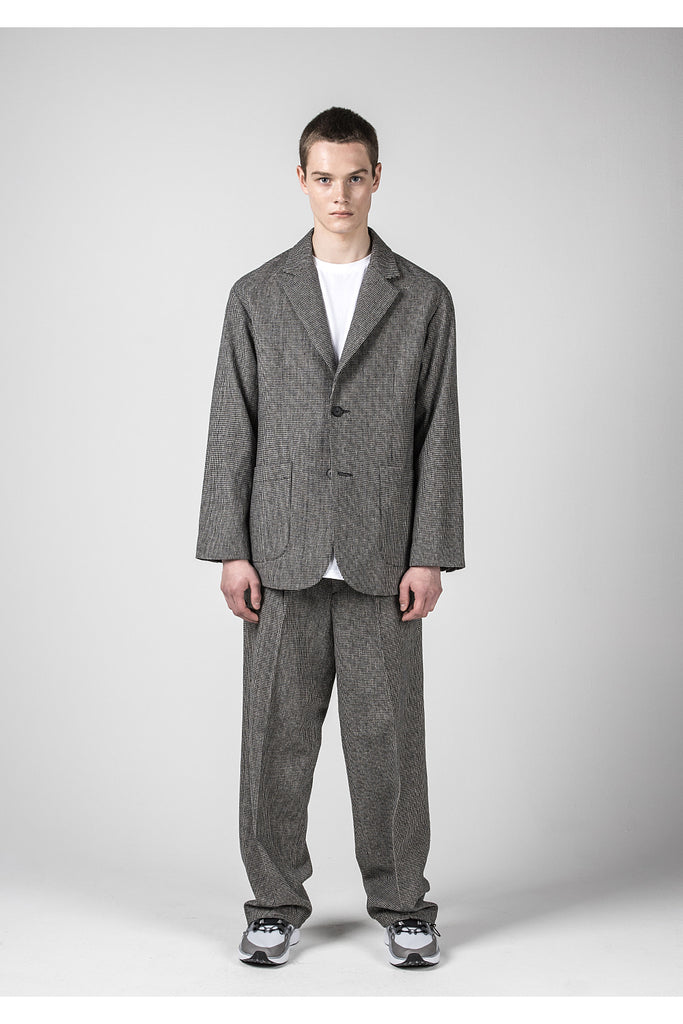 メスノウン(MASSNOUN)  TWO BUTTON CHECK JACKET MFNJK002-DG