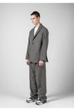 メスノウン(MASSNOUN)  TWO BUTTON CHECK JACKET MFNJK002-DG