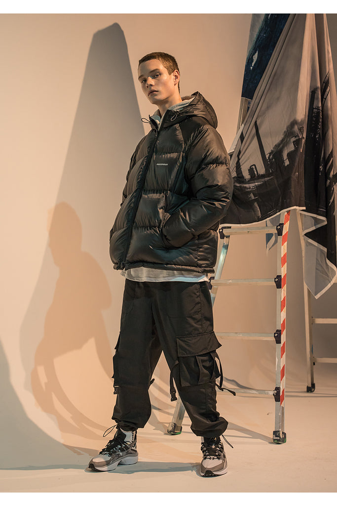 メスノウン(MASSNOUN)  SL LOGO REFLECTIVE STANDARD PADDING MFNPD001-BK