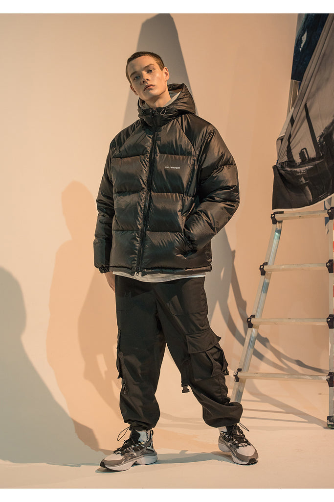 メスノウン(MASSNOUN)  SL LOGO REFLECTIVE STANDARD PADDING MFNPD001-BK