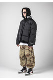 メスノウン(MASSNOUN) SL LOGO DETACHABLE HOOD PADDING MFNPD002-BK