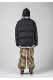 メスノウン(MASSNOUN) SL LOGO DETACHABLE HOOD PADDING MFNPD002-BK