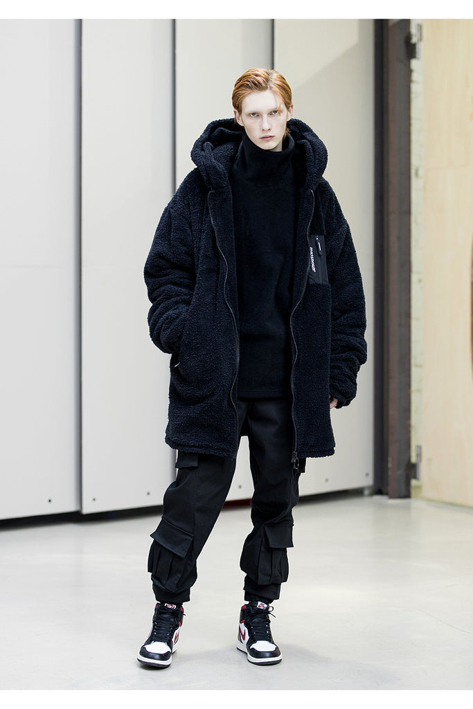 メスノウン(MASSNOUN)OBJECT DOUBLE SOFT WOOL LONG JUMPER MFNPD004-BK