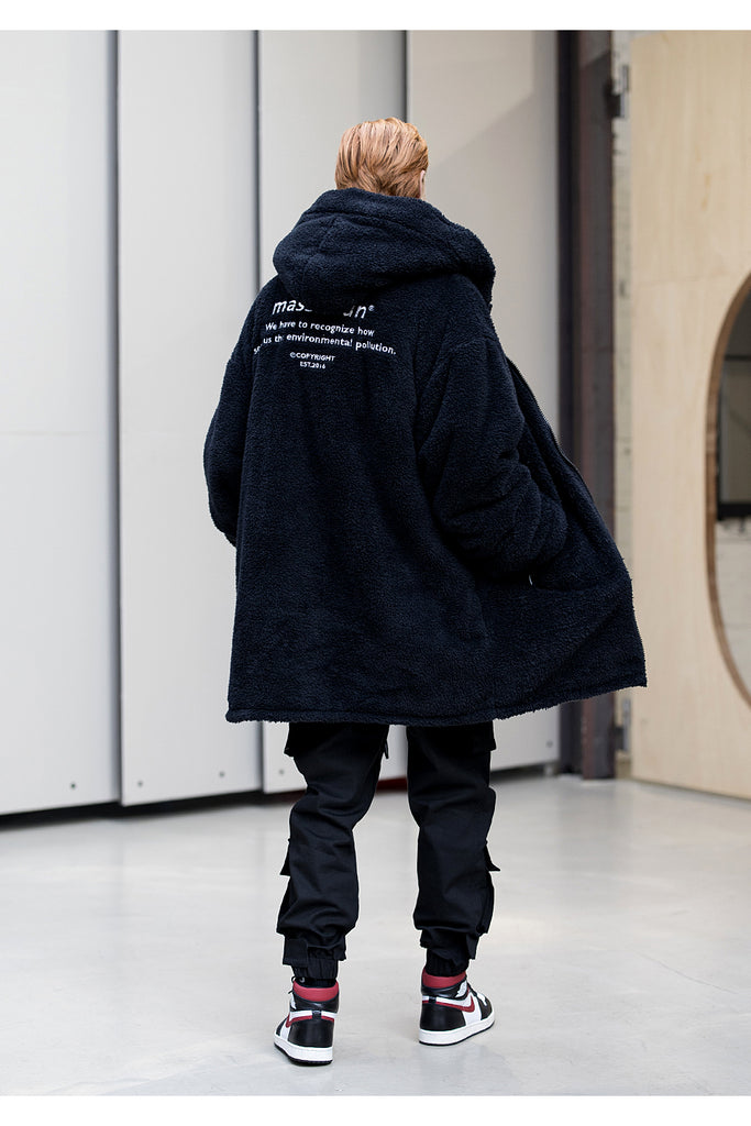 メスノウン(MASSNOUN)OBJECT DOUBLE SOFT WOOL LONG JUMPER MFNPD004-BK