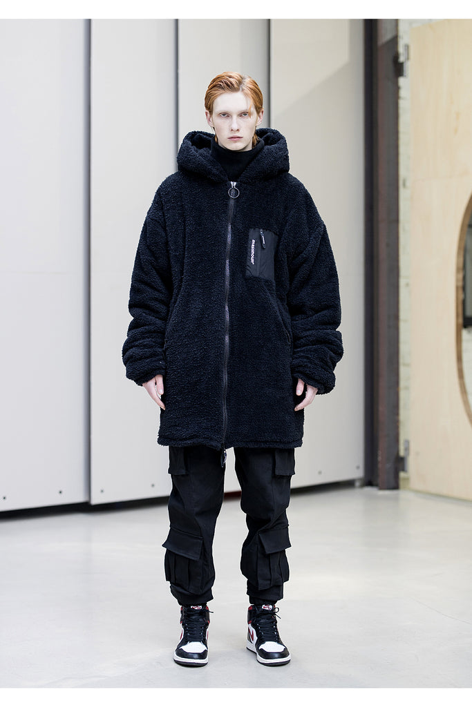 メスノウン(MASSNOUN)OBJECT DOUBLE SOFT WOOL LONG JUMPER MFNPD004-BK