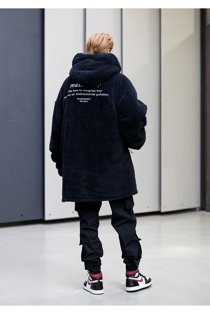 メスノウン(MASSNOUN)OBJECT DOUBLE SOFT WOOL LONG JUMPER MFNPD004-BK