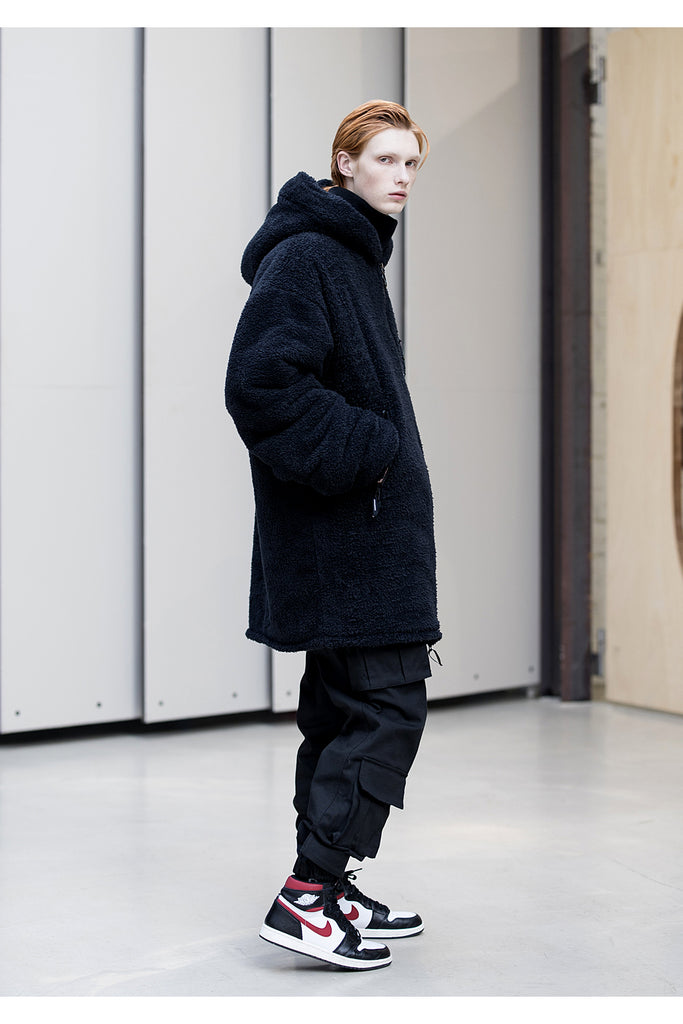 メスノウン(MASSNOUN)OBJECT DOUBLE SOFT WOOL LONG JUMPER MFNPD004-BK