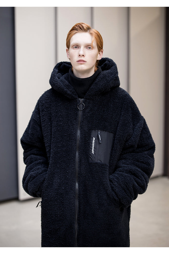 メスノウン(MASSNOUN)OBJECT DOUBLE SOFT WOOL LONG JUMPER MFNPD004-BK