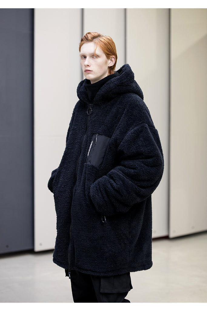 メスノウン(MASSNOUN)OBJECT DOUBLE SOFT WOOL LONG JUMPER MFNPD004-BK