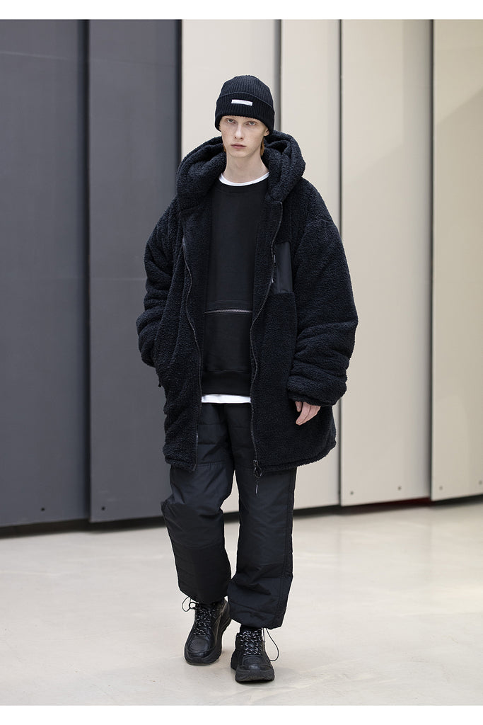 メスノウン(MASSNOUN)OBJECT DOUBLE SOFT WOOL LONG JUMPER MFNPD004-BK
