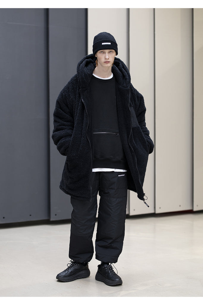 メスノウン(MASSNOUN)OBJECT DOUBLE SOFT WOOL LONG JUMPER MFNPD004-BK