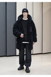 メスノウン(MASSNOUN)OBJECT DOUBLE SOFT WOOL LONG JUMPER MFNPD004-BK