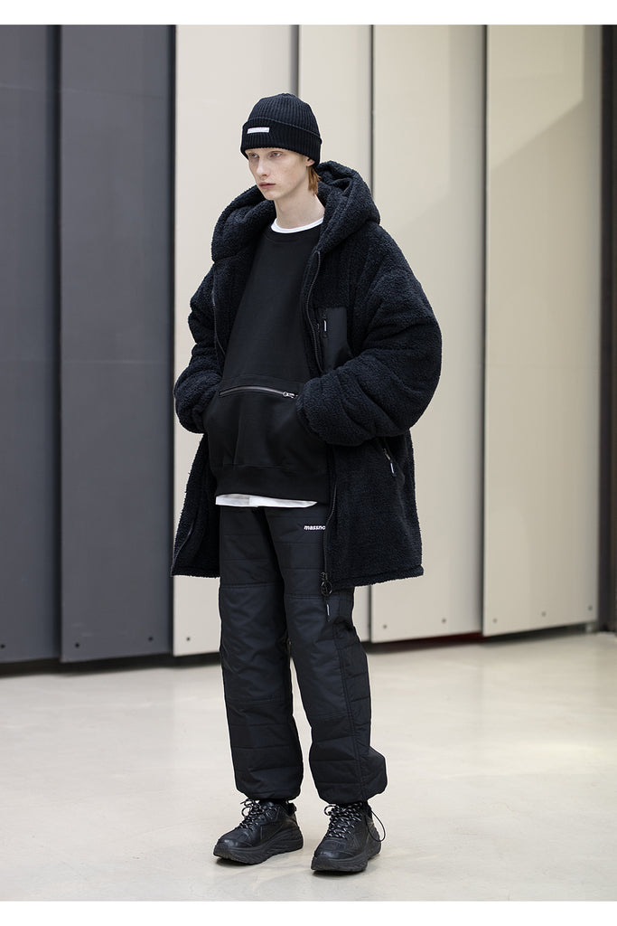 メスノウン(MASSNOUN)OBJECT DOUBLE SOFT WOOL LONG JUMPER MFNPD004-BK