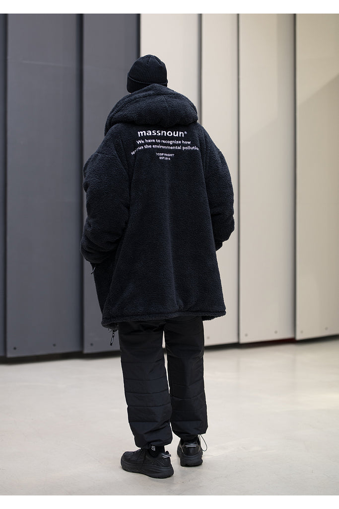 メスノウン(MASSNOUN)OBJECT DOUBLE SOFT WOOL LONG JUMPER MFNPD004-BK