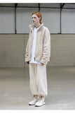 メスノウン(MASSNOUN)SL LOGO WHALE REVERSIBLE DOUBLE SOFT WOOL JUMPER MFNZP003-BG