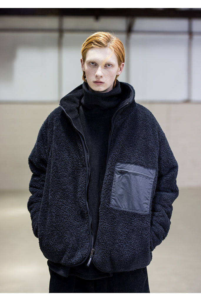 メスノウン(MASSNOUN)SL LOGO WHALE REVERSIBLE DOUBLE SOFT WOOL JUMPER MFNZP003-BK