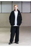メスノウン(MASSNOUN)SL LOGO WHALE REVERSIBLE DOUBLE SOFT WOOL JUMPER MFNZP003-BK