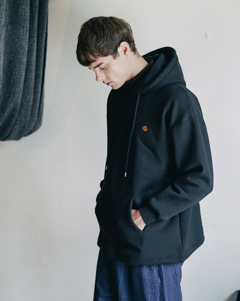 ダブルユーブイプロジェクト(WV PROJECT) CLAY HALFNECK HOOD BLACK MJHD7316