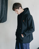 ダブルユーブイプロジェクト(WV PROJECT) CLAY HALFNECK HOOD BLACK MJHD7316