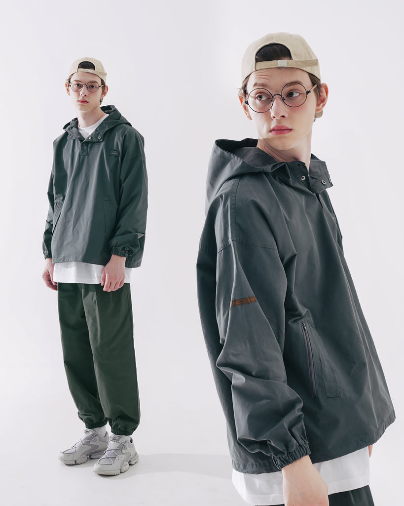 ダブルユーブイプロジェクト(WV PROJECT) Rex Anorak Hooded Dark Grey MJHD7462