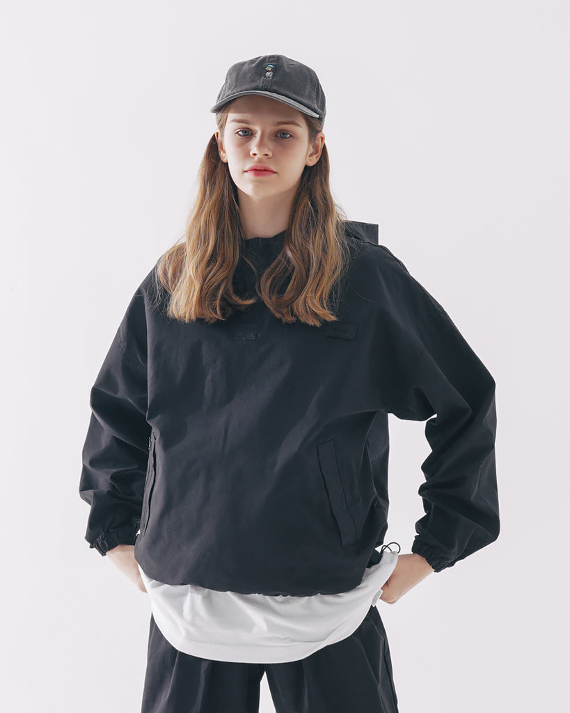 ダブルユーブイプロジェクト(WV PROJECT) Rex Anorak Hooded Black MJHD7462