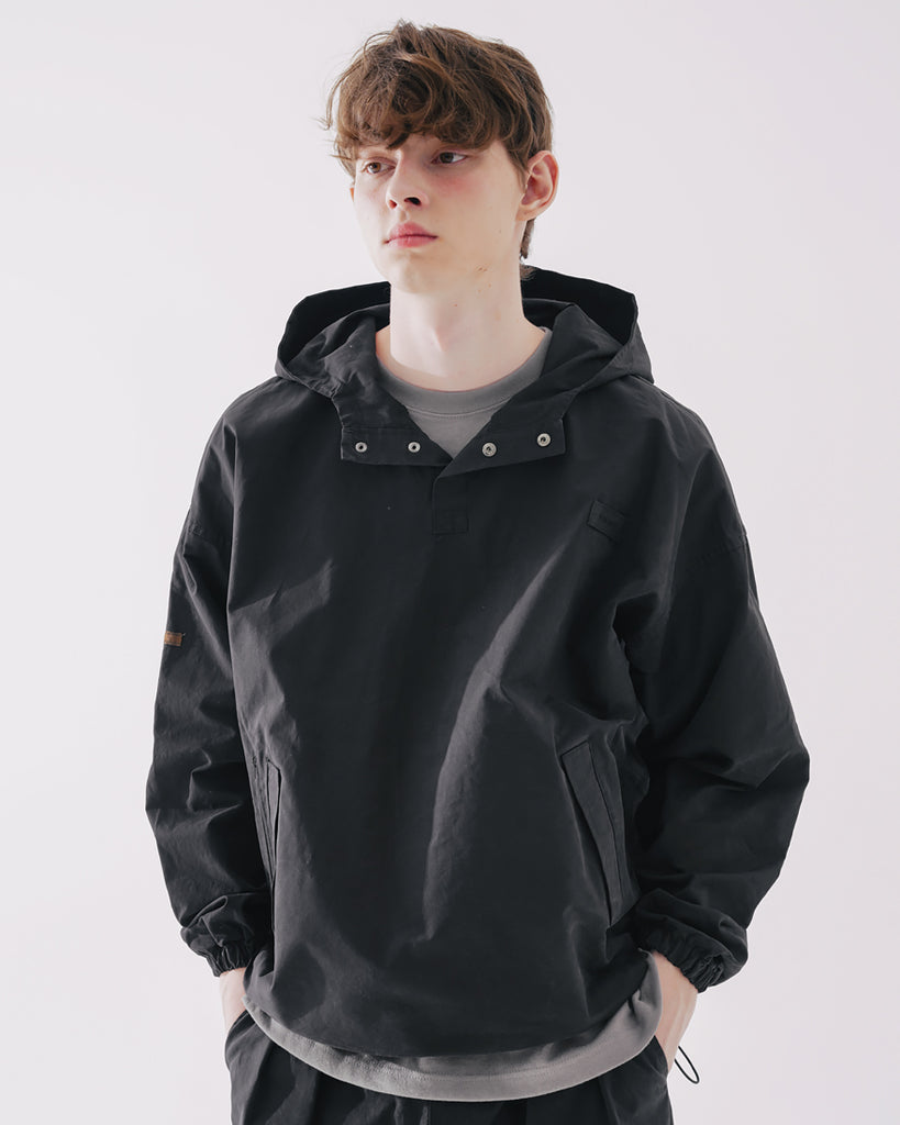 ダブルユーブイプロジェクト(WV PROJECT) Rex Anorak Hooded Black MJHD7462