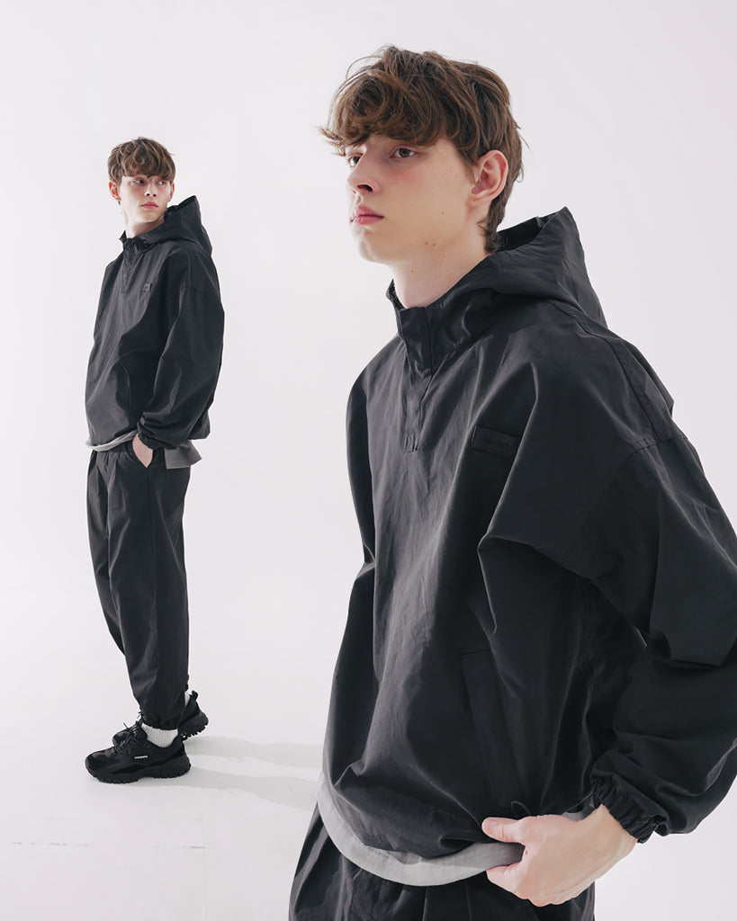 ダブルユーブイプロジェクト(WV PROJECT) Rex Anorak Hooded Black MJHD7462