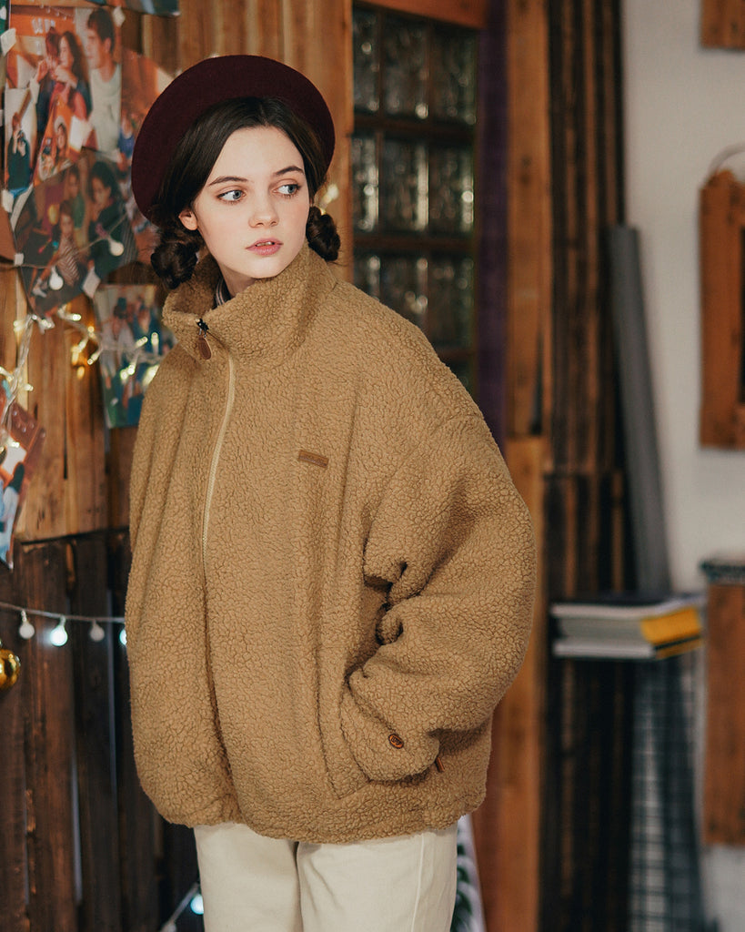 ダブルユーブイプロジェクト(WV PROJECT) MUFFIN WOOL JACKET DARKBEIGE MJJK7341