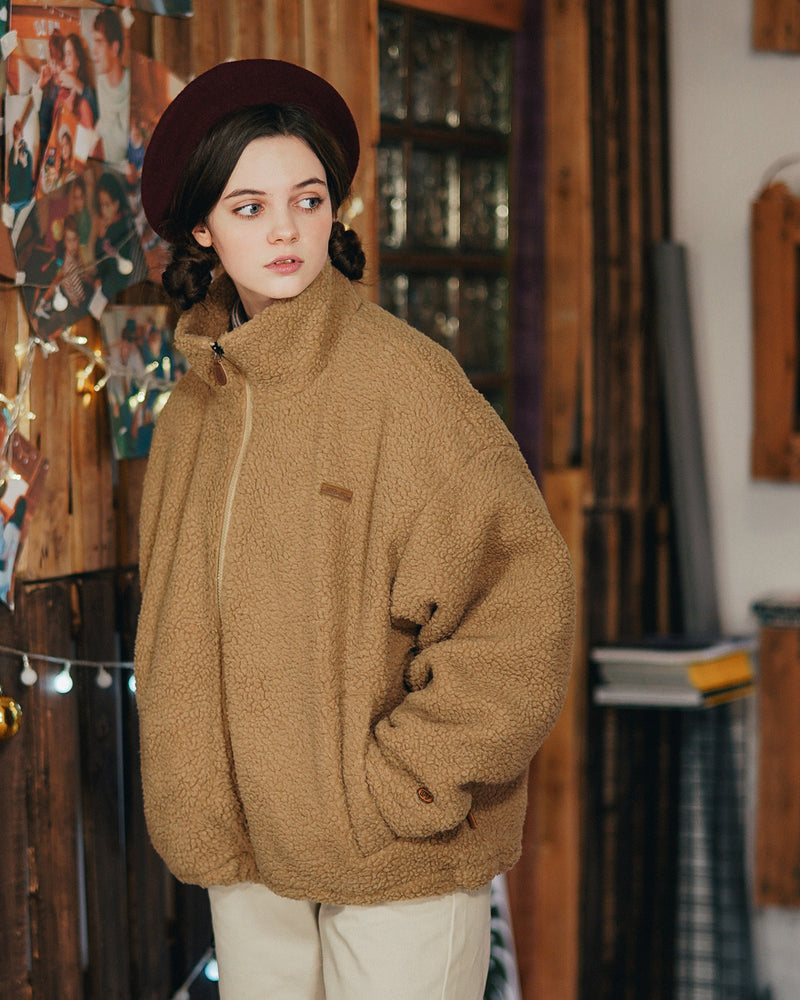 ダブルユーブイプロジェクト(WV PROJECT) MUFFIN WOOL JACKET DARKBEIGE MJJK7341