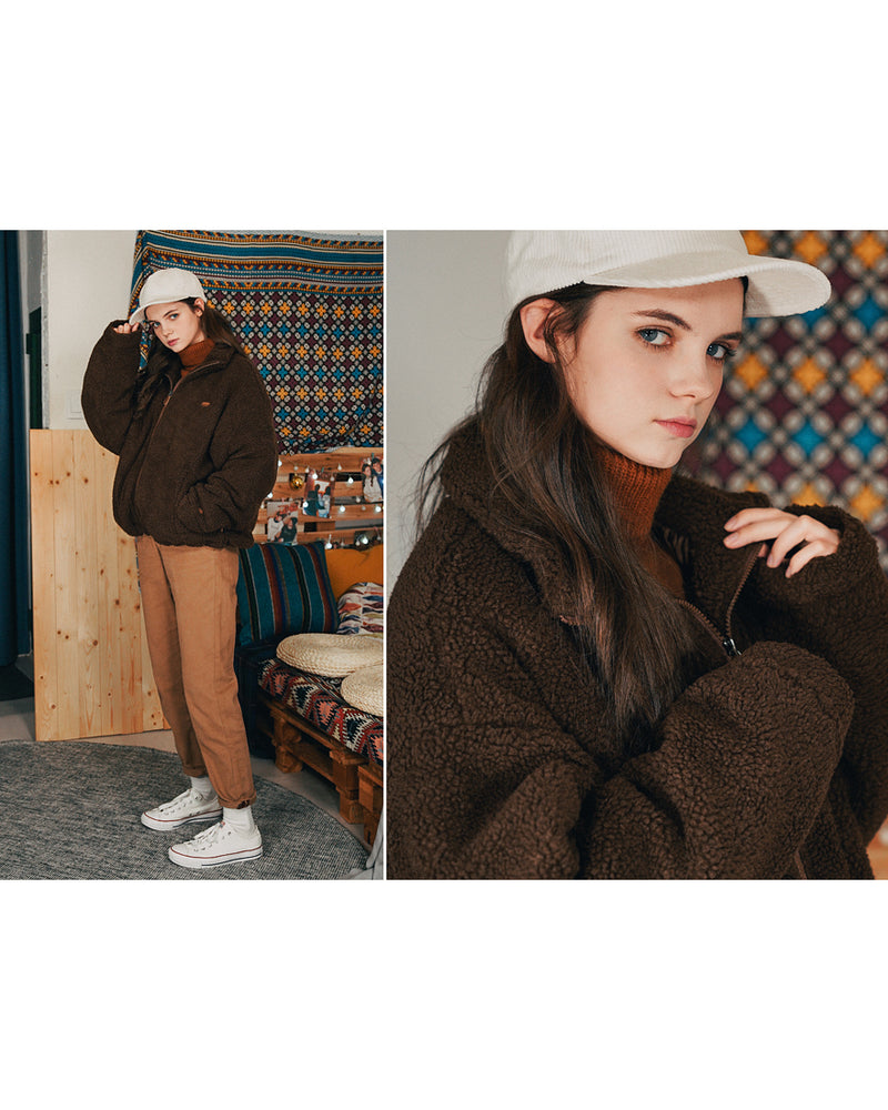 ダブルユーブイプロジェクト(WV PROJECT) MUFFIN WOOL JACKET BROWN MJJK7341