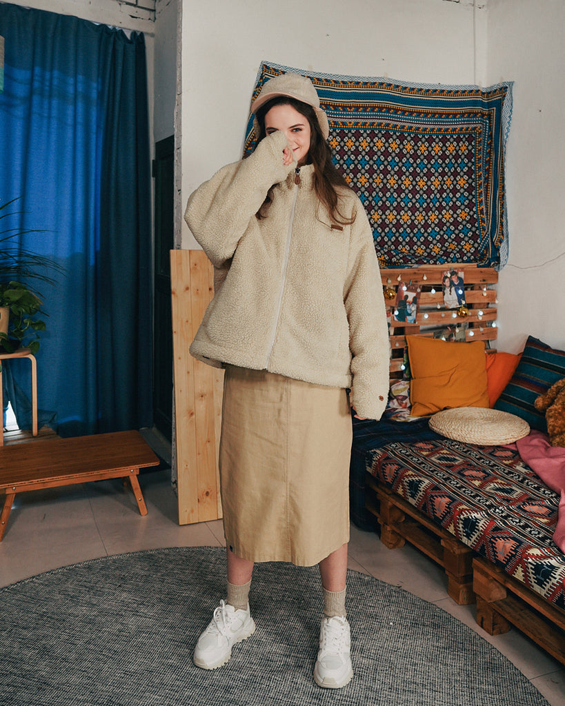 ダブルユーブイプロジェクト(WV PROJECT) MUFFIN WOOL JACKET BEIGE MJJK7341