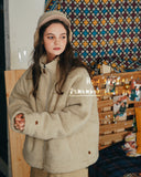 ダブルユーブイプロジェクト(WV PROJECT) MUFFIN WOOL JACKET BEIGE MJJK7341