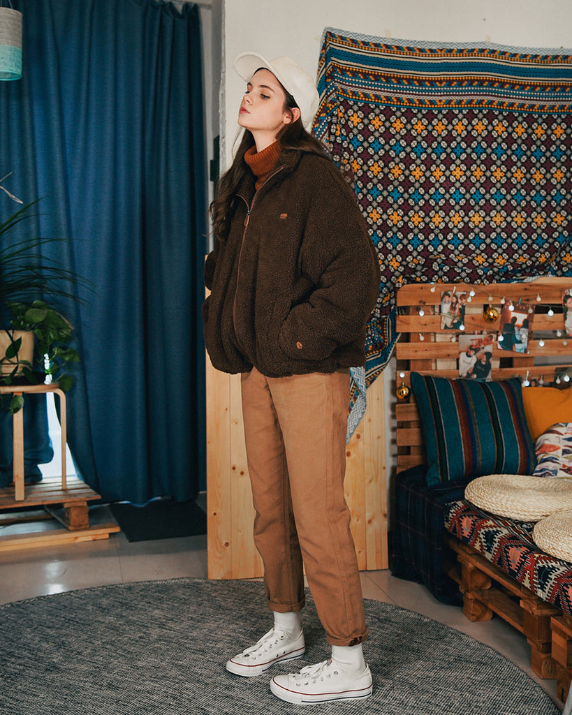 ダブルユーブイプロジェクト(WV PROJECT) MUFFIN WOOL JACKET BROWN MJJK7341