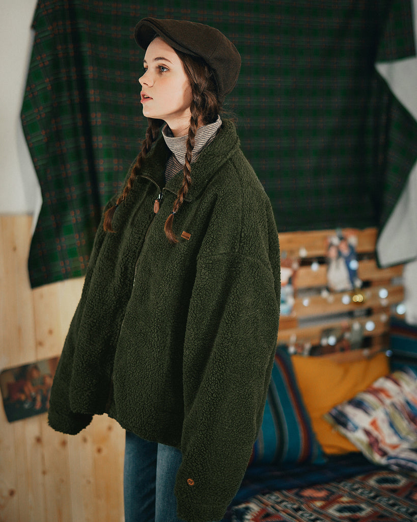 ダブルユーブイプロジェクト(WV PROJECT) MUFFIN WOOL JACKET KHAKI MJJK7341