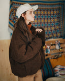 ダブルユーブイプロジェクト(WV PROJECT) MUFFIN WOOL JACKET BROWN MJJK7341