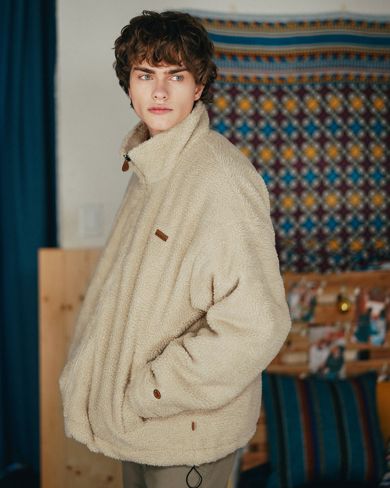 ダブルユーブイプロジェクト(WV PROJECT) MUFFIN WOOL JACKET BEIGE MJJK7341