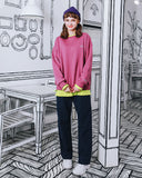 ダブルユーブイプロジェクト(WV PROJECT) MODA WIDE PANTS NAVY MJLP7220