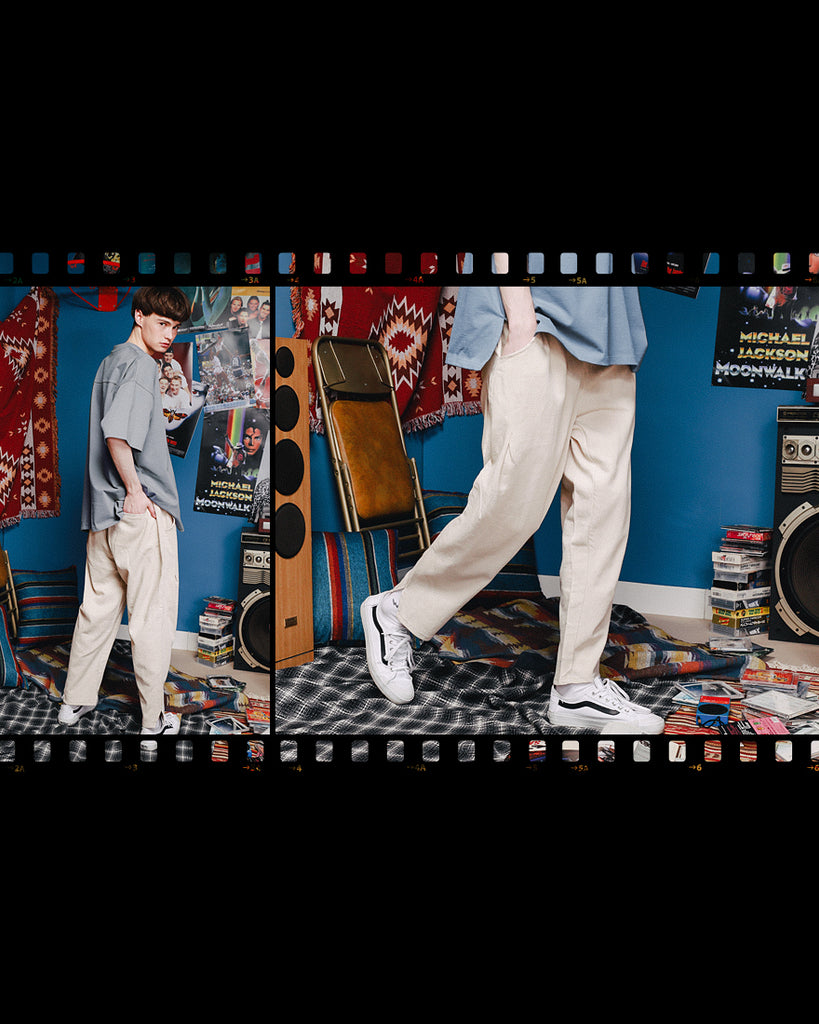 ダブルユーブイプロジェクト(WV PROJECT)COSE LINEN PANTS IVORY MJLP7259