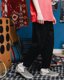 ダブルユーブイプロジェクト(WV PROJECT)COSE LINEN PANTS BLACK MJLP7259