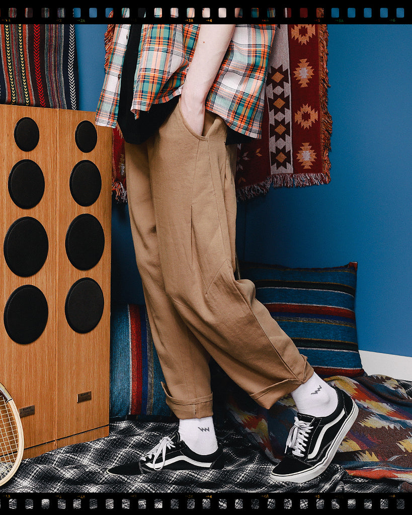 ダブルユーブイプロジェクト(WV PROJECT)COSE LINEN PANTS COCOA MJLP7259