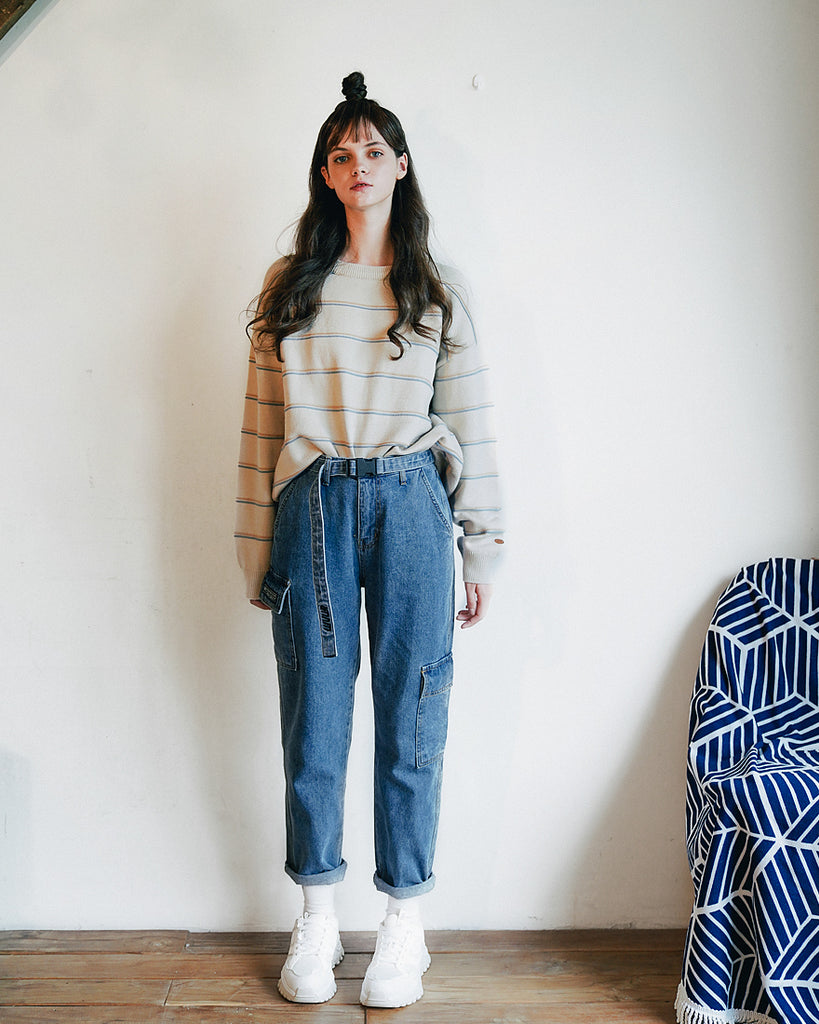 ダブルユーブイプロジェクト(WV PROJECT) FORWORK DENIM PANTS BLUE MJLP7315