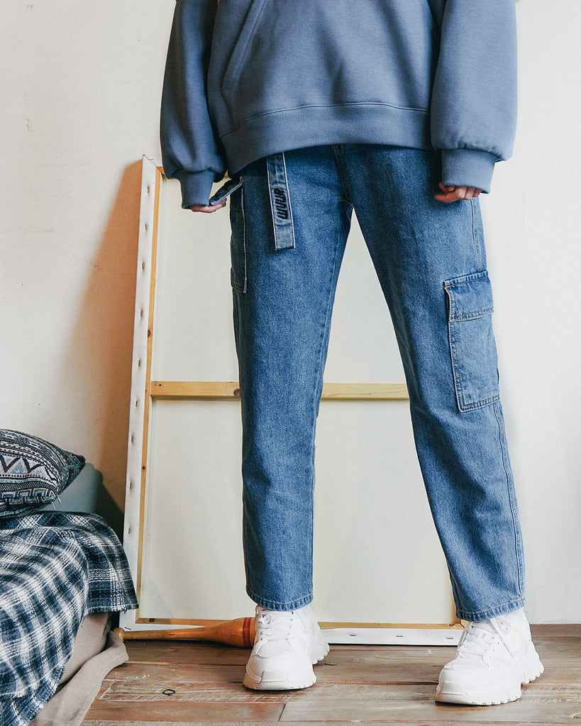 ダブルユーブイプロジェクト(WV PROJECT) FORWORK DENIM PANTS BLUE MJLP7315