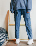 ダブルユーブイプロジェクト(WV PROJECT) FORWORK DENIM PANTS BLUE MJLP7315