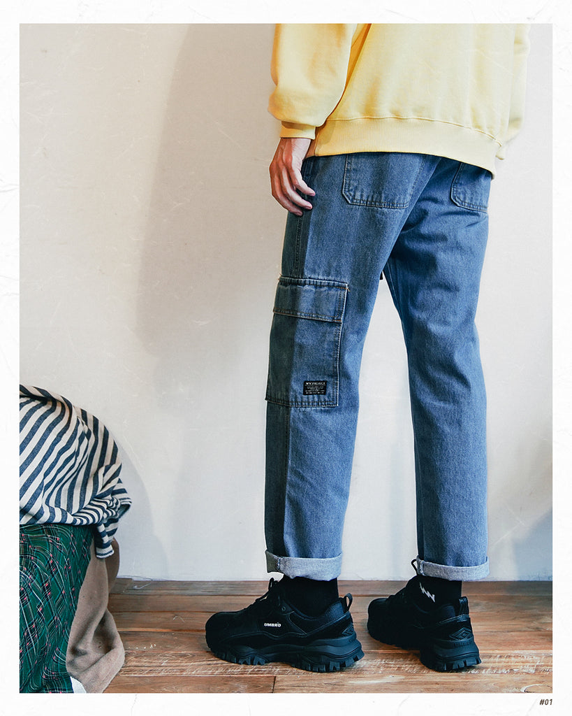 ダブルユーブイプロジェクト(WV PROJECT) FORWORK DENIM PANTS BLUE MJLP7315