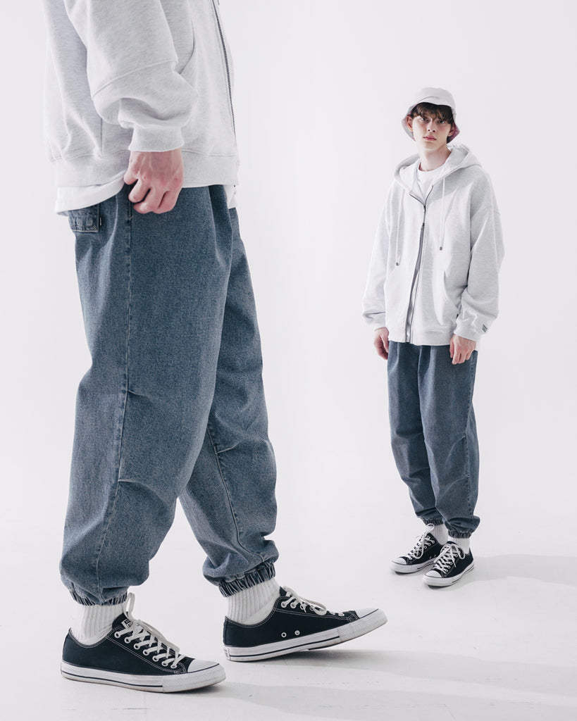 ダブルユーブイプロジェクト(WV PROJECT) Ian Balloon Banded Waist Pants Blue MJLP7474
