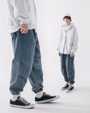 ダブルユーブイプロジェクト(WV PROJECT) Ian Balloon Banded Waist Pants Blue MJLP7474